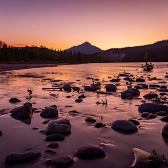 Sunset on the Chitina River - Explore McCarthy